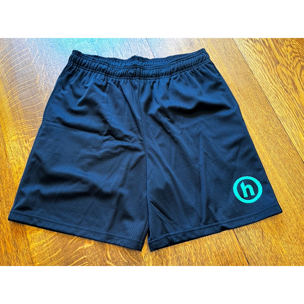 NIB Hidden NY Mesh Shorts L/XL Black (Elastic/Drawstring)